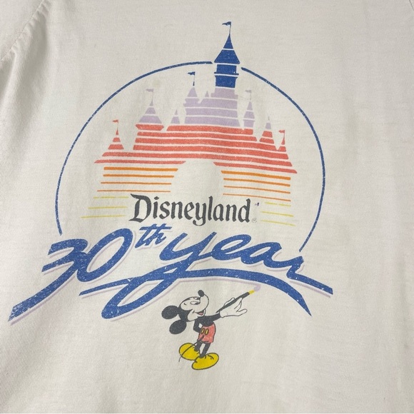 Vintage Disneyland Disney 30th Medium 1985 80's Tee Iconic Castle Graphic - Picture 3 of 11